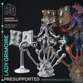 Lady Grimoire 3D-printed model